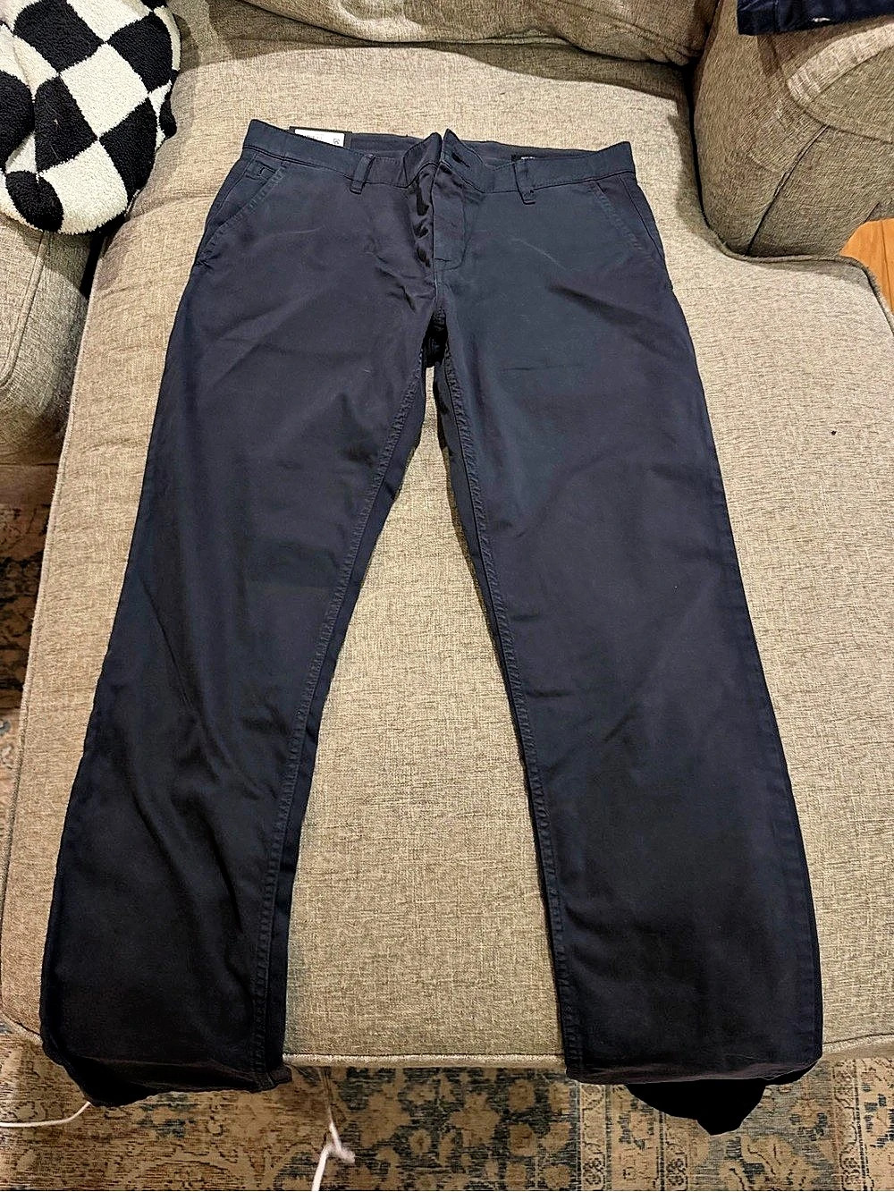 Hugo Boss Regular Fit Trousers Men's Blue Pants Waist 34/32
